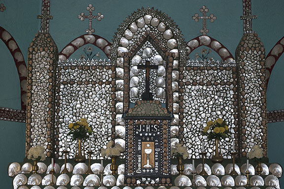 Pearl shell alter Beagle Bay Church